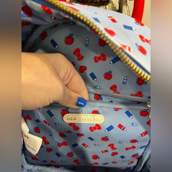 Hello Kitty Cream and Red Backpack - Picture 8 of 9